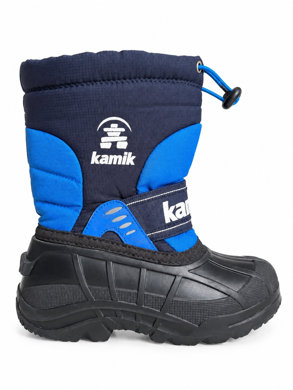 Kamik Kids Waterproof Winter Snow Boots Blue Black Insulated Cold Weather 11